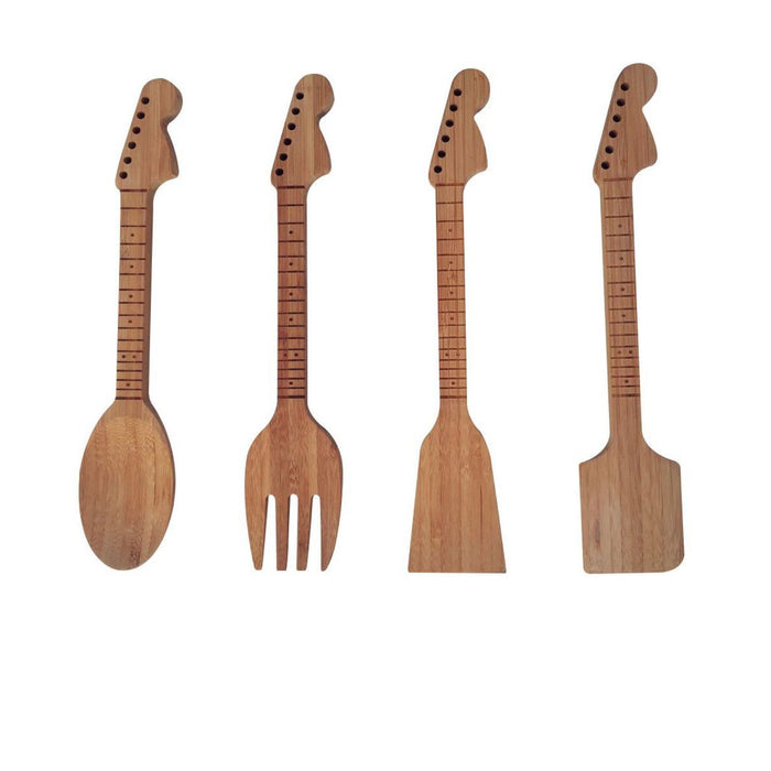 Guitar Neck Bamboo Kitchen Utensils