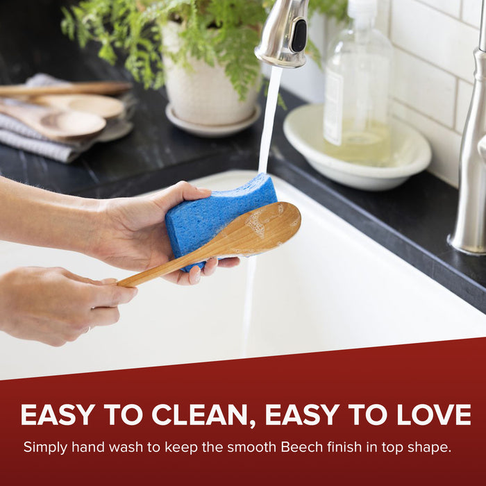 Drumstick Kitchen Utensils (2-Pc Set) - Bamboo Wooden Spoons, Drum Stick Cooking Utensil Set, Funny Kitchen Gadgets, Unique Gifts for Drummers, Musicians, Men, Women