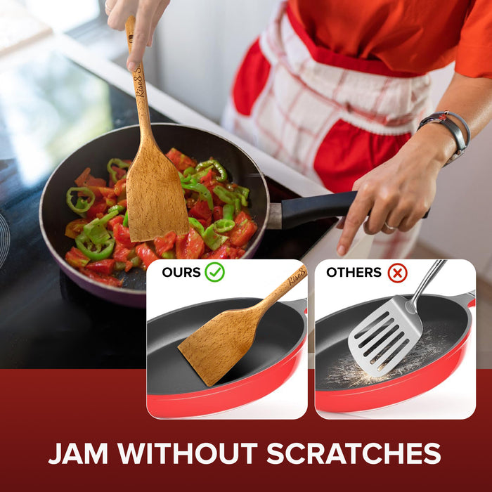 Drumstick Kitchen Utensils (2-Pc Set) - Bamboo Wooden Spoons, Drum Stick Cooking Utensil Set, Funny Kitchen Gadgets, Unique Gifts for Drummers, Musicians, Men, Women