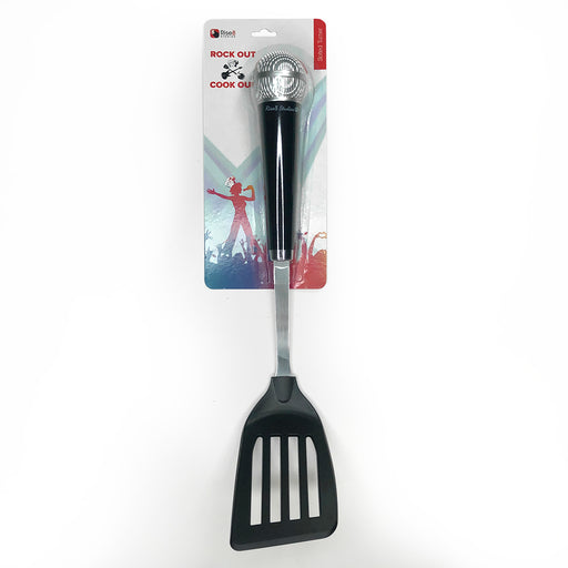Rise8 Studios Novelty Microphone Kitchen Cooking Utensil Gift for Music Lovers and Singers (Spatula Slotted Turner)